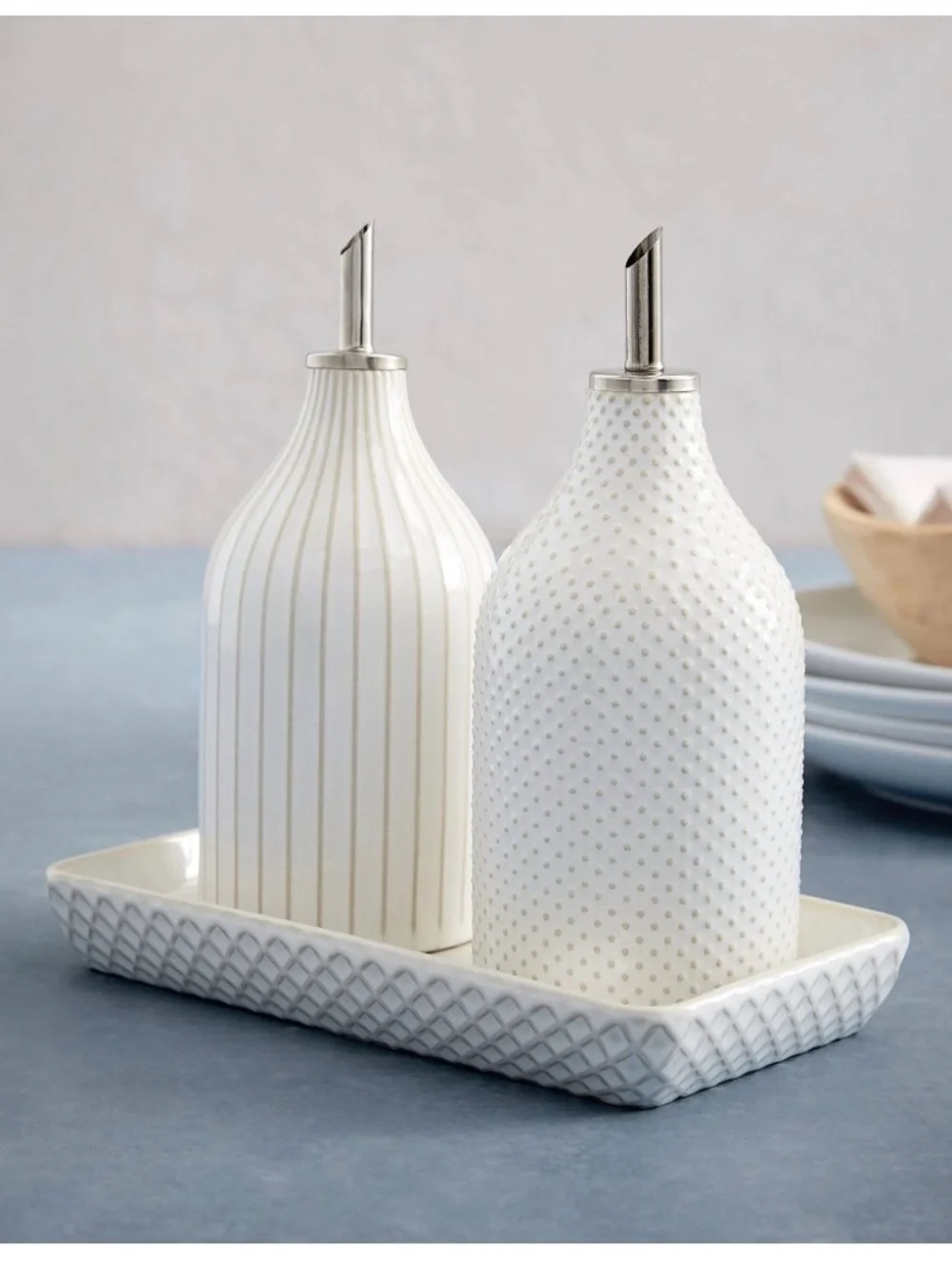 West Elm glazed stoneware